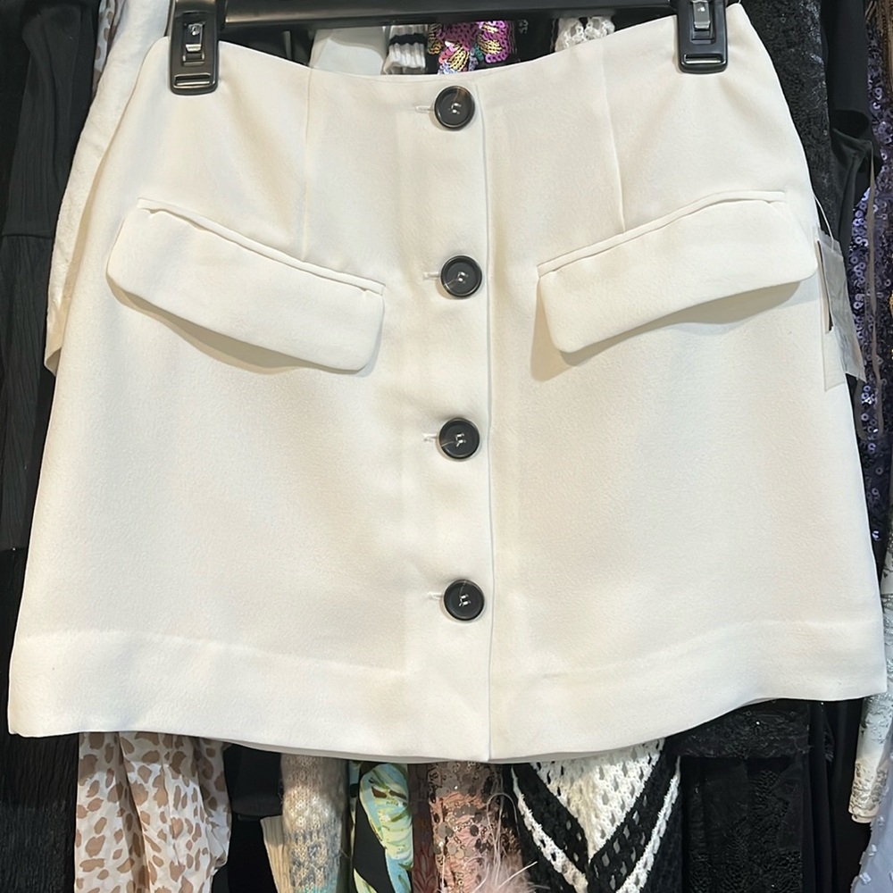 White Mini Skirt